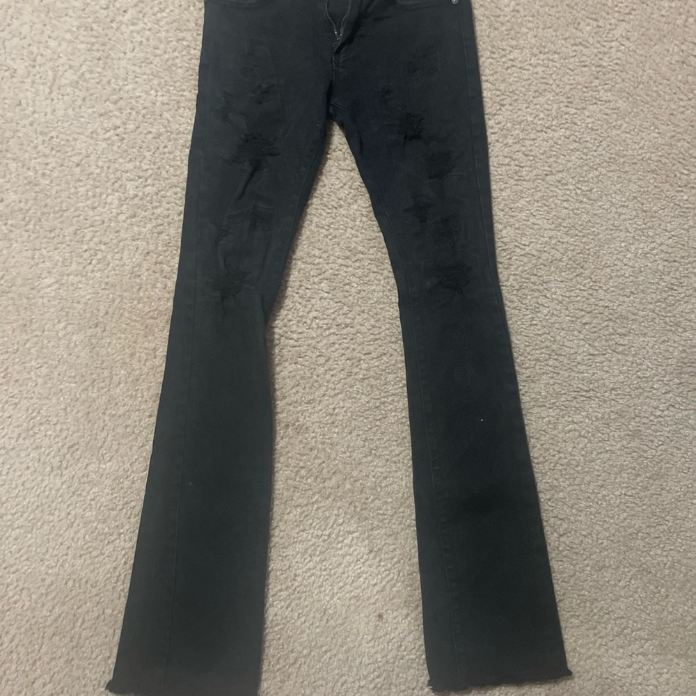 Men’s Black Y2K Flared Jeans